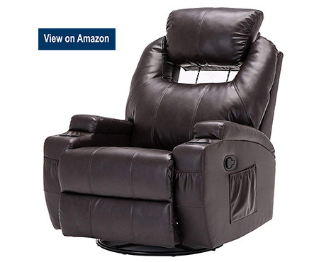 SUNCOO_Massage_Recliner_Bonded_Leather_Chair