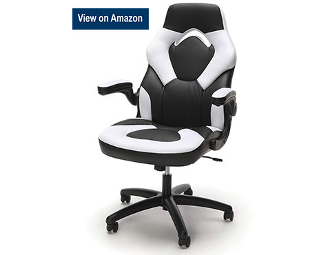Essentials Style Bonded Leather Gaming Chair white
