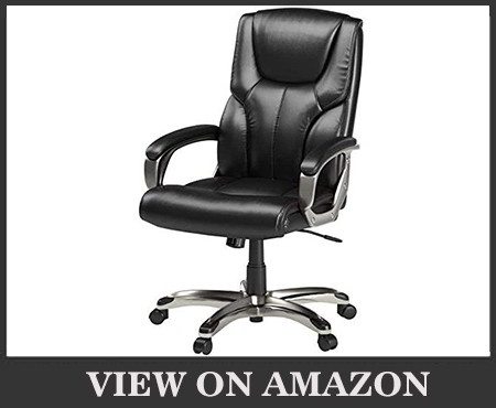 AmazonBasics High-Back Executive Swivel Office Computer Desk Chair