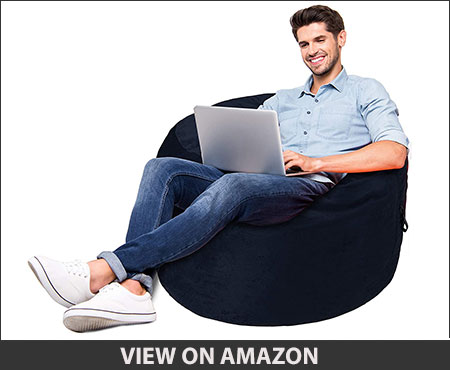 AmazonBasics Memory Foam Filled Bean Bag Chair