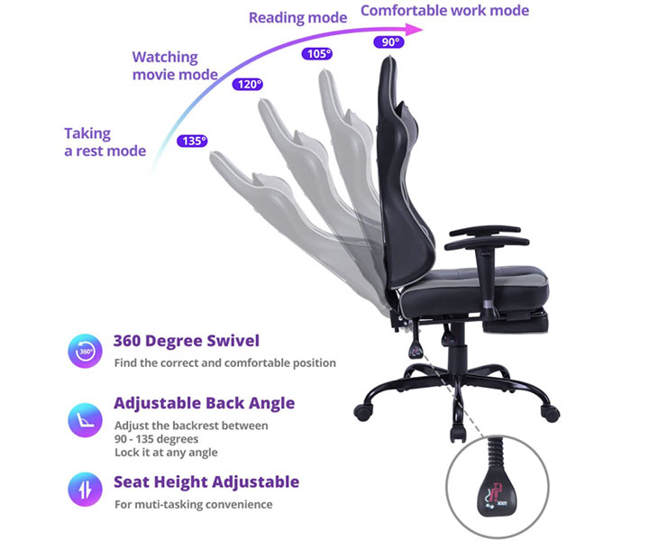 von racer chair features