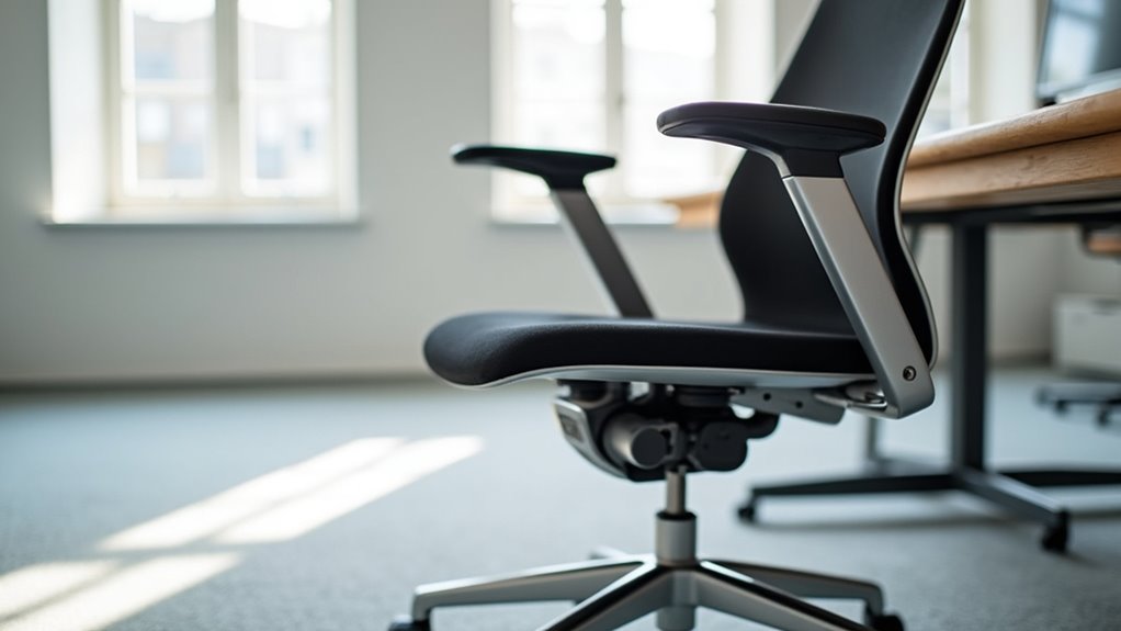 adjust armrests for comfort