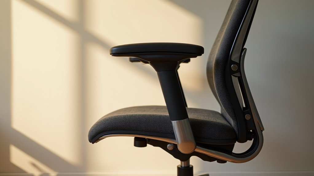adjust armrests for comfort