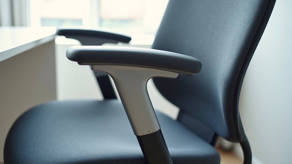adjust armrests for comfort