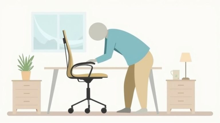adjusting office chair height
