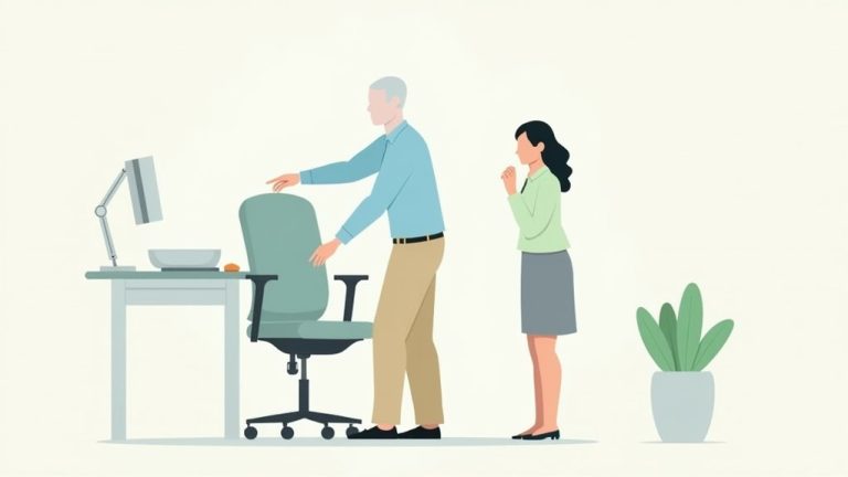 adjusting office chair settings