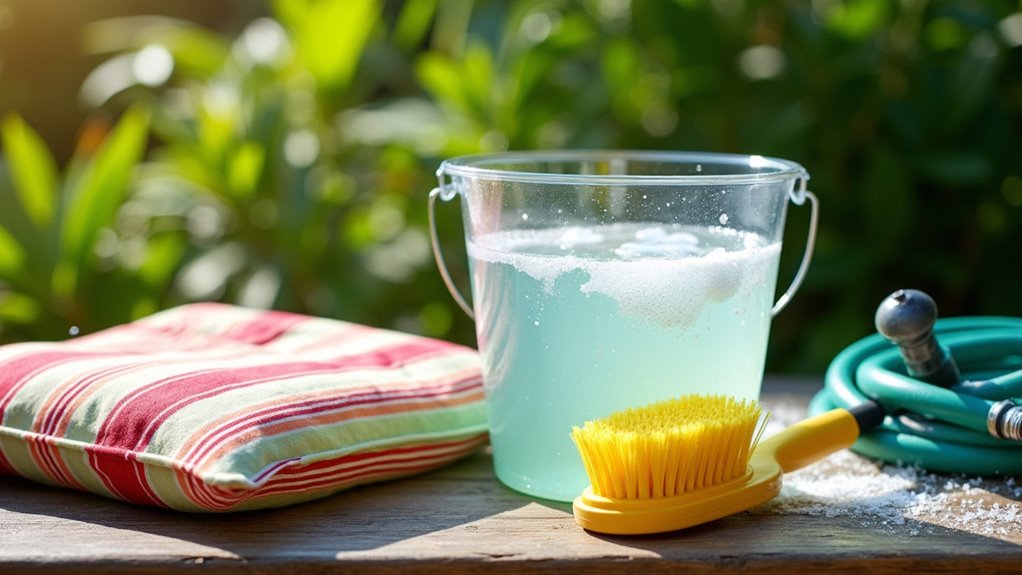 clean outdoor chair cushions
