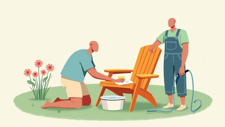 cleaning lawn chair cushions