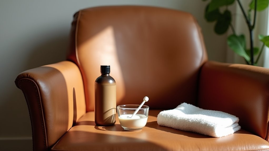 condition leather chair regularly