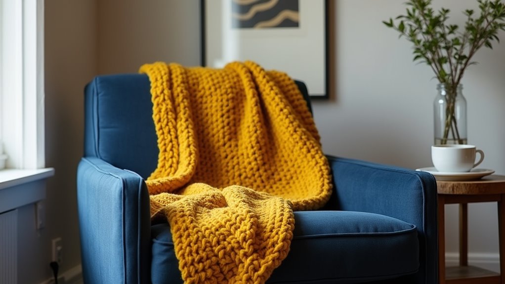 cozy chair throw styling