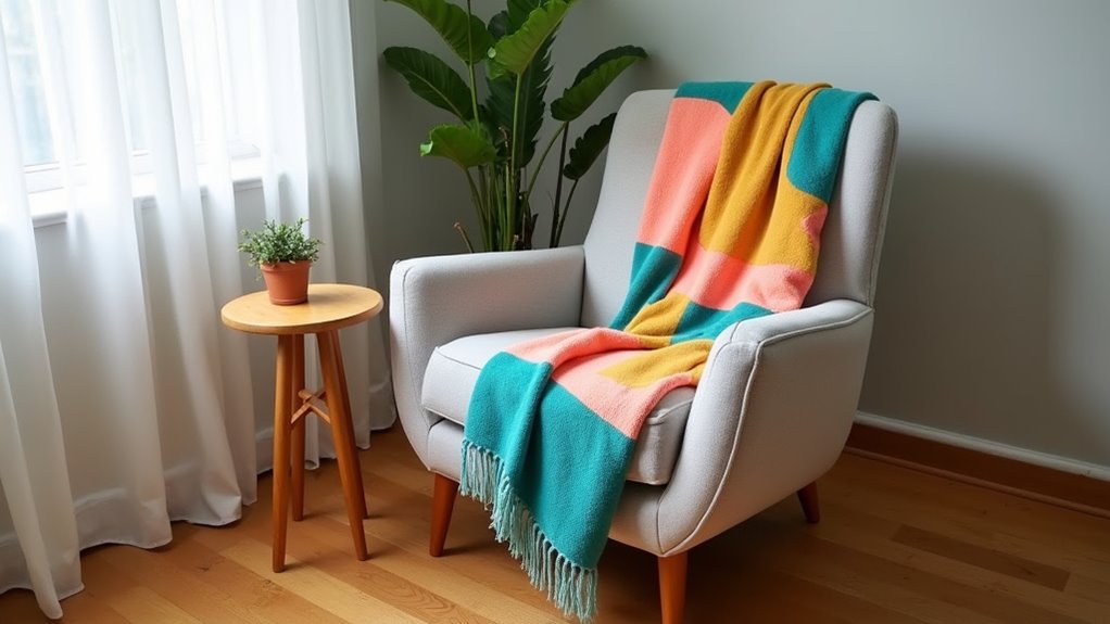 cozy chair throw styling
