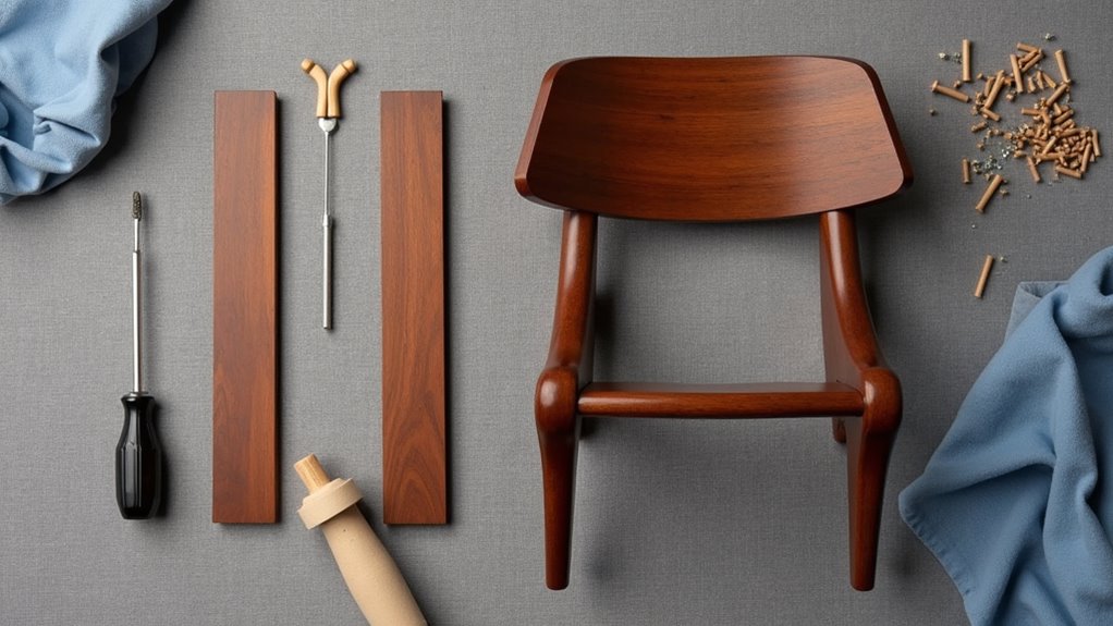 disassemble and inspect chair