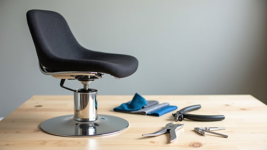 disassemble office chair safely