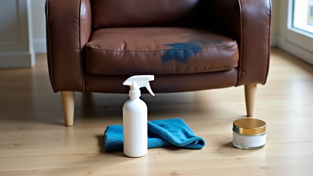 effective leather ink stain removal