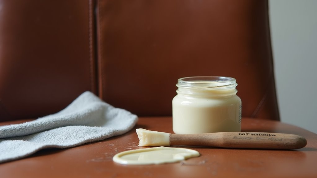 filling and smoothing leather