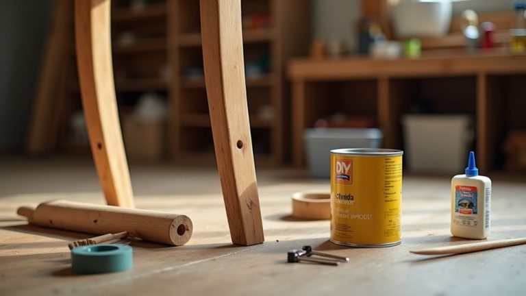 fixing a damaged chair