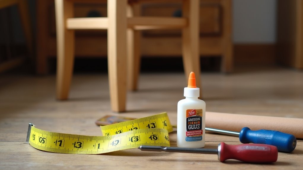 fixing a wobbly chair