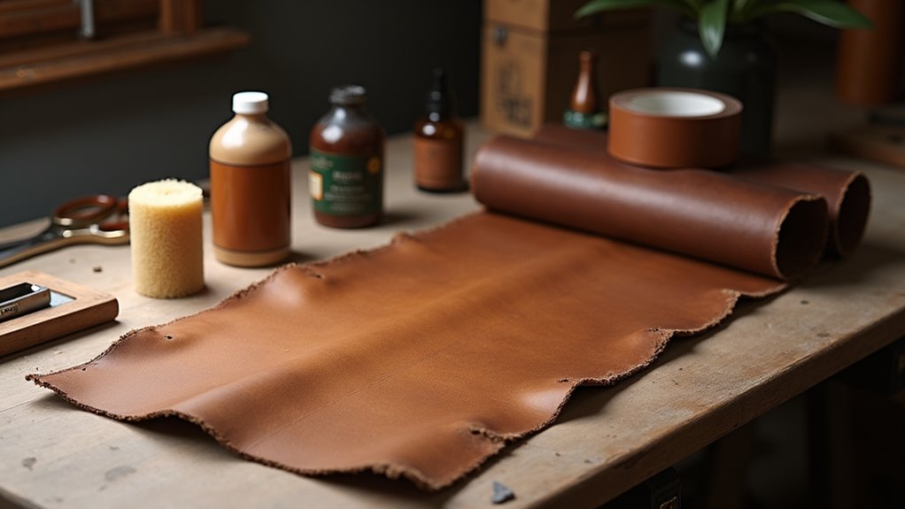 fixing peeling leather damage