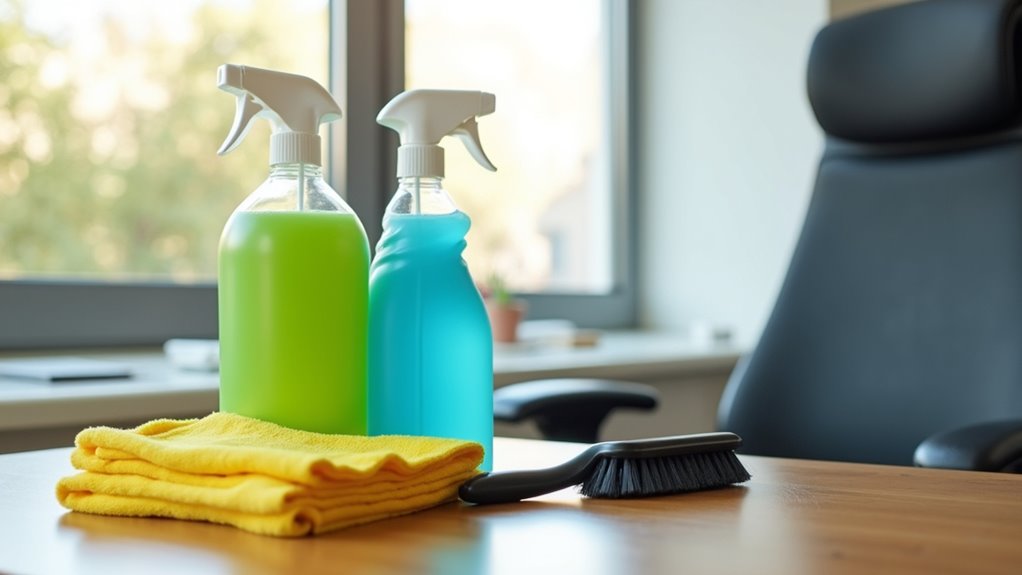 gather cleaning supplies effectively