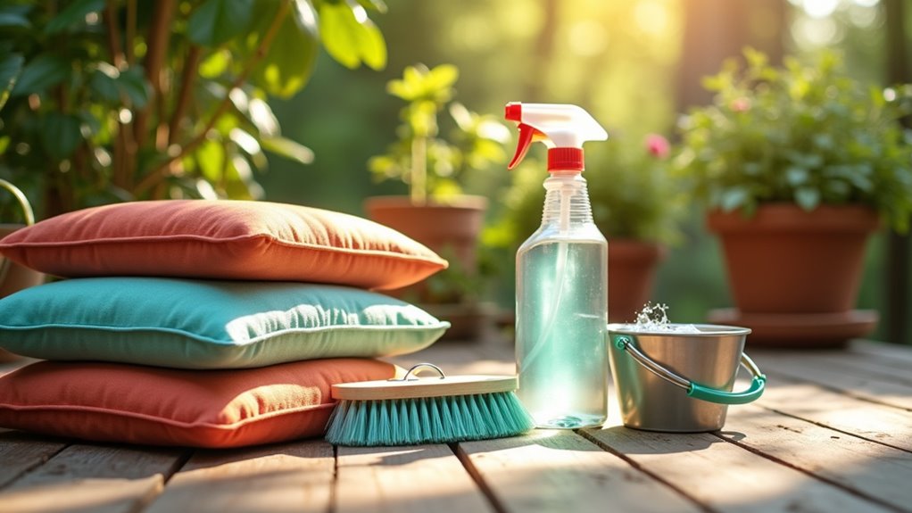 maintain fresh patio cushions