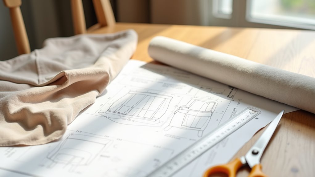 measuring for chair slipcovers