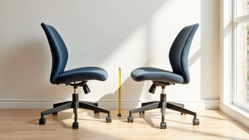 optimal seat depth comfort