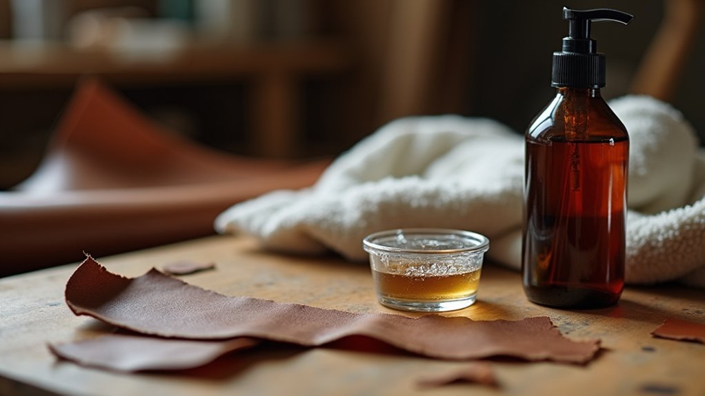 prepare leather for repair