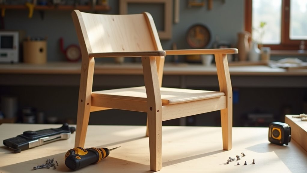 preparing chair for armrests