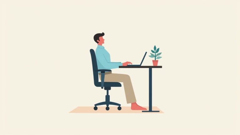 proper desk chair posture