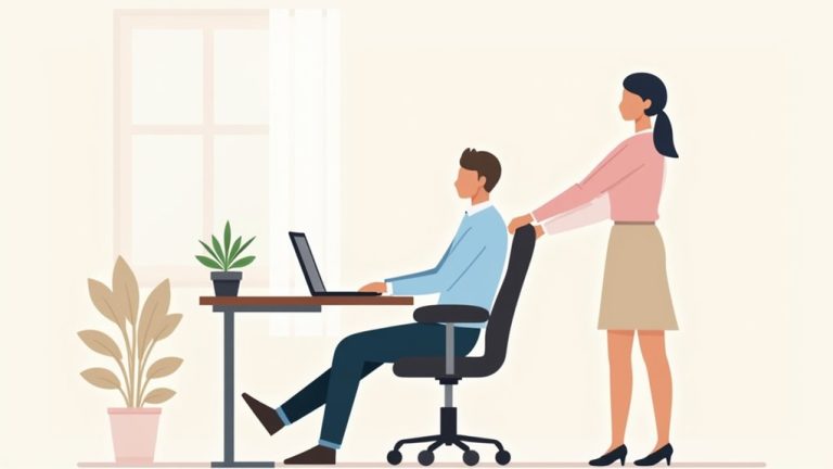 proper office chair posture
