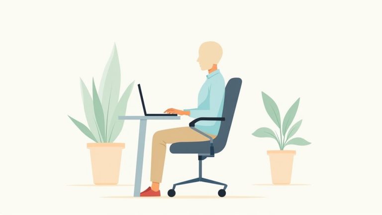 proper office chair posture