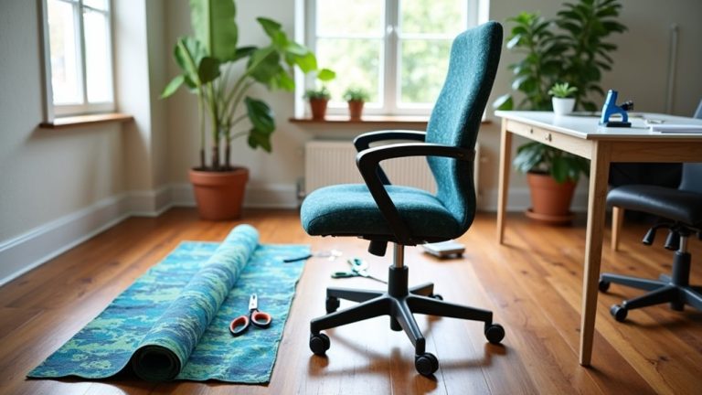 recovering an office chair