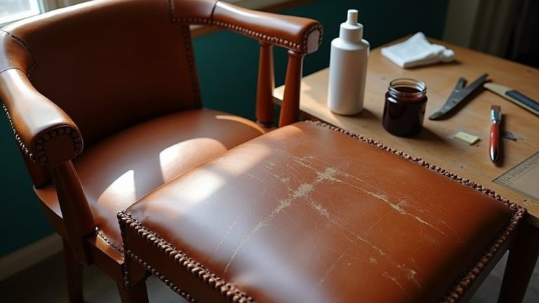 repairing a leather chair