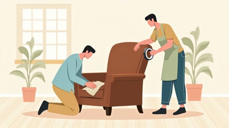 repairing a leather chair