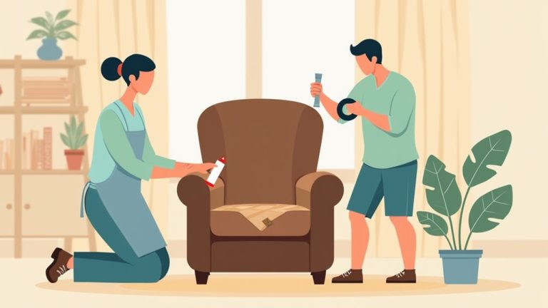 repairing leather chair tear