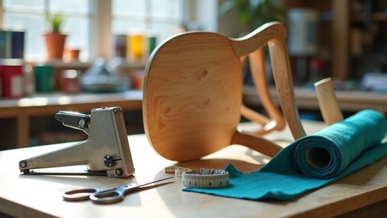 reupholstering a chair seat