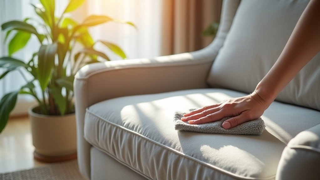 spot cleaning upholstery effectively