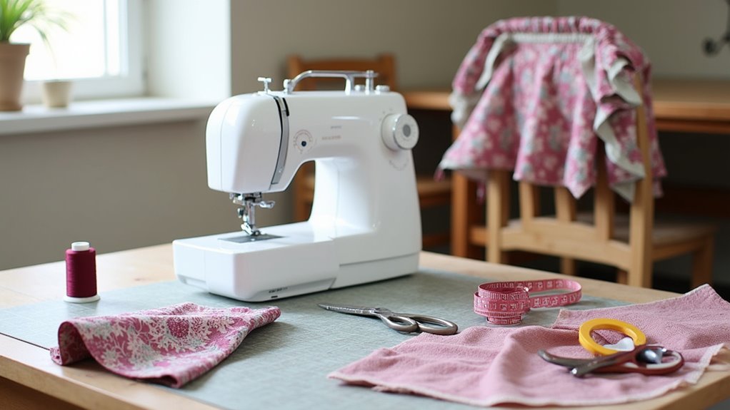 stylish chair skirt tutorial